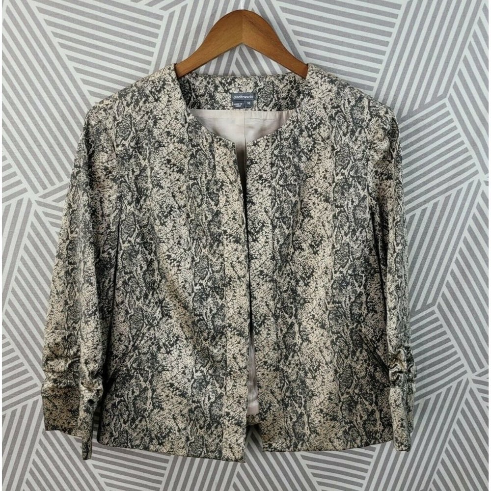 Anthracite sz 14 Animal Snake Print Jacket blazer